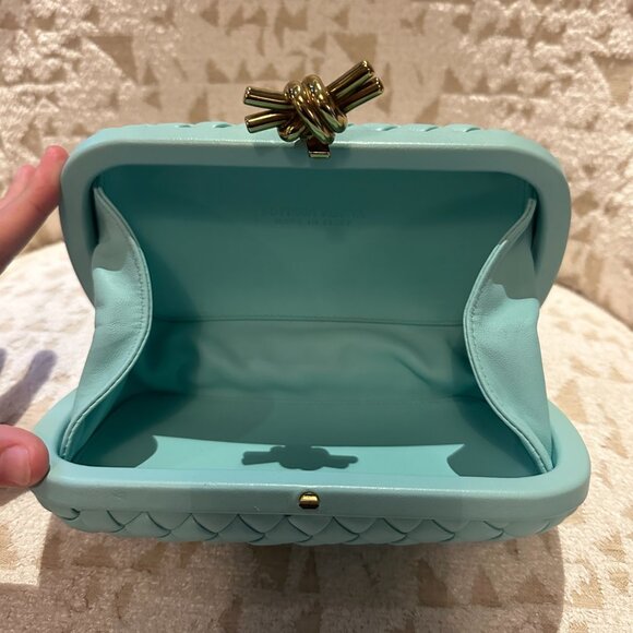 Bottega Veneta Knot Intrecciato Leather Miniaudiere Clutch - Picture 6 of 10